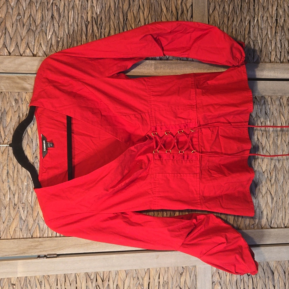 Red Express Top corset front
